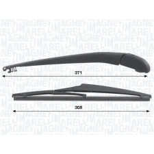 MAGNETI MARELLI Törlőkarkészlet, szélvédő tisztítás MAGNETI MARELLI 000723180432 autóalkatrész