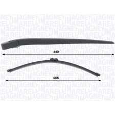 MAGNETI MARELLI Törlőkarkészlet, szélvédő tisztítás MAGNETI MARELLI 000723180451 autóalkatrész