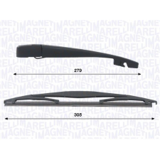 MAGNETI MARELLI Törlőkarkészlet, szélvédő tisztítás MAGNETI MARELLI 000723180474 autóalkatrész