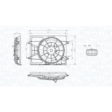 MAGNETI MARELLI ventilátor, motorhűtés 069422796010 autóalkatrész