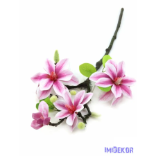  Magnólia ág 3+1v 56cm - Pinkes dekorációs kellék