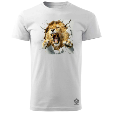 Magnolion 3D oroszlán v1 férfi póló - 19 szín, S-3XL férfi póló