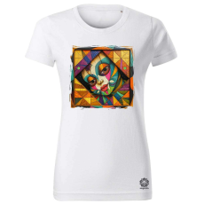 Magnolion Absztrakt bohóc v13 női póló - 19 szín, XS-2XL