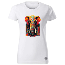 Magnolion Absztrakt elefánt v1 női póló - 19 szín, XS-2XL