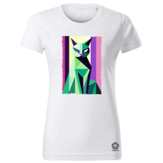 Magnolion Absztrakt macska karikatúra v4 női póló - 19 szín, XS-2XL