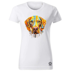 Magnolion Absztrakt Weimari vizsla v2 női póló - 19 szín, XS-2XL