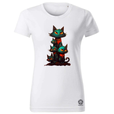 Magnolion Ácsorognak a cicák v4 női póló - 19 szín, XS-2XL női póló