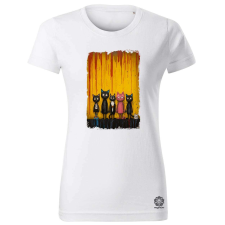 Magnolion Ácsorognak a macskák v1 női póló - 19 szín, XS-2XL női póló