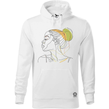 Magnolion Afro nő rajz portré v2 férfi pulóver - 19 szín, S-5XL férfi pulóver, kardigán