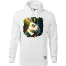 Magnolion Alice Fehér Nyúl v1 férfi pulóver - 19 szín, S-5XL férfi pulóver, kardigán