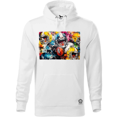 Magnolion Amerikai foci graffiti v1 férfi pulóver - 19 szín, S-5XL
