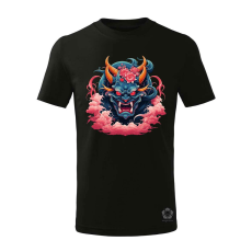 Magnolion Anime Oni maszk v1 gyerek póló - 11 szín, 4-12 éves
