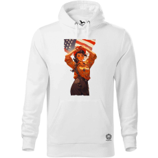 Magnolion Anime Rosie the Riveter v6 férfi pulóver - 19 szín, S-5XL