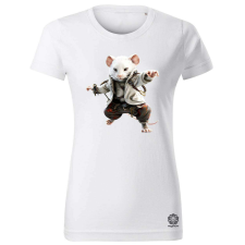 Magnolion Antropomorf szamuráj egér v1 női póló - 19 szín, XS-2XL női póló