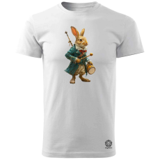Magnolion Antropromorf zenész nyúl v3 férfi póló - 19 szín, S-3XL