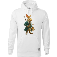 Magnolion Antropromorf zenész nyúl v3 férfi pulóver - 19 szín, S-5XL