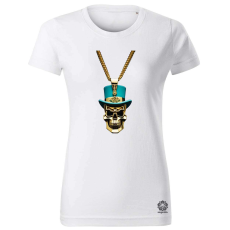 Magnolion Arany koponya medál v4 női póló - 19 szín, XS-2XL
