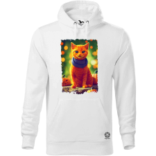 Magnolion Aranyos halloween macska férfi pulóver - 19 szín, S-5XL férfi pulóver, kardigán