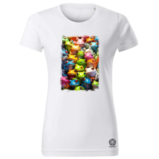 Magnolion Béka kollázs v2 női póló - 19 szín, XS-2XL női póló