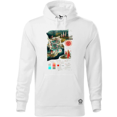 Magnolion Belső térkép Viking város norvég Kattegat 4/2 férfi pulóver - 19 szín, S-5XL