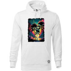 Magnolion Biolumineszcén pálmafák v3 férfi pulóver - 19 szín, S-5XL