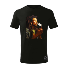 Magnolion Bob Marley portré v5 gyerek póló - 11 szín, 4-12 éves