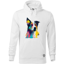 Magnolion Border collie rajz v2 férfi pulóver - 19 szín, S-5XL férfi pulóver, kardigán