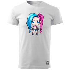 Magnolion Chibi Jinx v2 férfi póló - 19 szín, S-3XL férfi póló