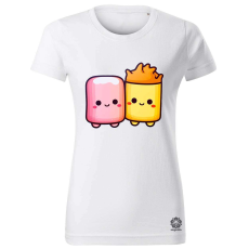 Magnolion Chibi mályvacukrok v2 női póló - 19 szín, XS-2XL