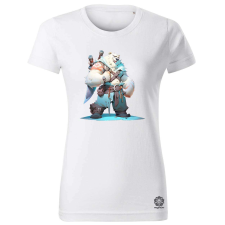 Magnolion Chibi szamuráj jegesmedve v1 női póló - 19 szín, XS-2XL női póló