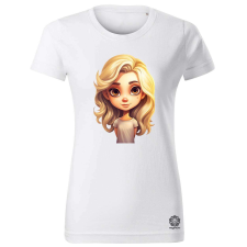 Magnolion Chibi szőke lány v3 női póló - 19 szín, XS-2XL női póló