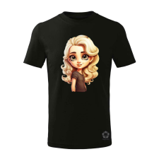 Magnolion Chibi szőke lány v4 gyerek póló - 11 szín, 4-12 éves gyerek póló