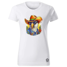 Magnolion Cowboy papagáj v2 női póló - 19 szín, XS-2XL női póló