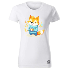 Magnolion Cuki róka teázik v3 női póló - 19 szín, XS-2XL női póló