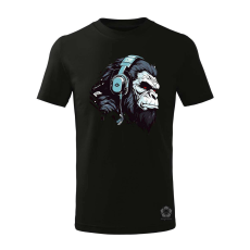 Magnolion Cyberpunk gorilla v4 gyerek póló - 11 szín, 4-12 éves