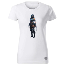 Magnolion Cyberpunk indián nő v3 női póló - 19 szín, XS-2XL női póló