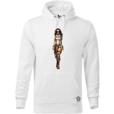Magnolion Cyberpunk női hadvezér v4 férfi pulóver - 19 szín, S-5XL férfi pulóver, kardigán