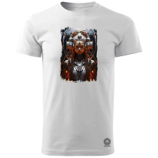 Magnolion Cyberpunk női hadvezér v8 férfi póló - 19 szín, S-3XL férfi póló