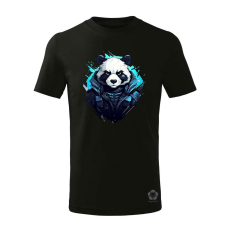 Magnolion Cyberpunk panda v1 gyerek póló - 11 szín, 4-12 éves