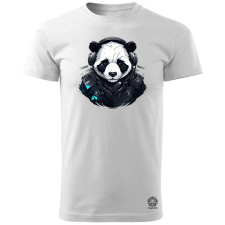 Magnolion Cyberpunk panda v5 férfi póló - 19 szín, S-3XL férfi póló