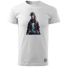 Magnolion Cyberpunk yakuza szamuráj v9 férfi póló - 19 szín, S-3XL