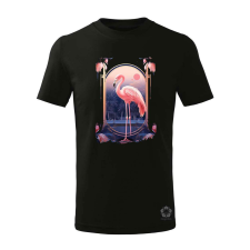 Magnolion Deco rózsaszín flamingó gyerek póló - 11 szín, 4-12 éves gyerek póló