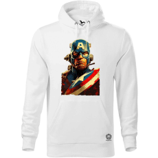 Magnolion Dieselpunk Amerika kapitány v1 férfi pulóver - 19 szín, S-5XL