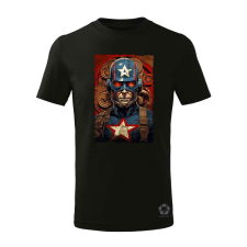 Magnolion Dieselpunk Amerika kapitány v3 gyerek póló - 11 szín, 4-12 éves gyerek póló