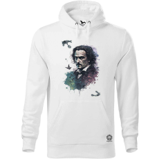 Magnolion Edgar Allan Poe portré v4 férfi pulóver - 19 szín, S-5XL