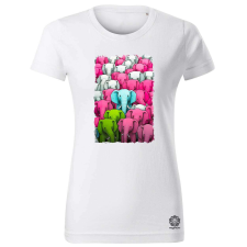 Magnolion Elefánt montázs v1 női póló - 19 szín, XS-2XL női póló