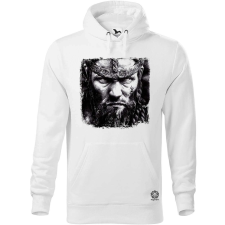 Magnolion Fekete-fehér Berserker rajz férfi pulóver - 19 szín, S-5XL férfi pulóver, kardigán