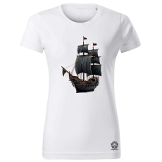 Magnolion Fekete gyöngy női póló - 19 szín, XS-2XL