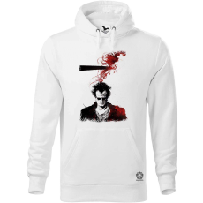 Magnolion Fekete-piros Highlander rajz férfi pulóver - 19 szín, S-5XL