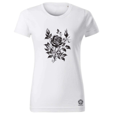 Magnolion Fekete rózsa v9 női póló - 19 szín, XS-2XL női póló
